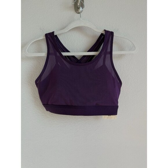 Fabletics Faye Mesh High Impact Sports Bra Luxe Purple Women’s Size Small NEW - Picture 7 of 11